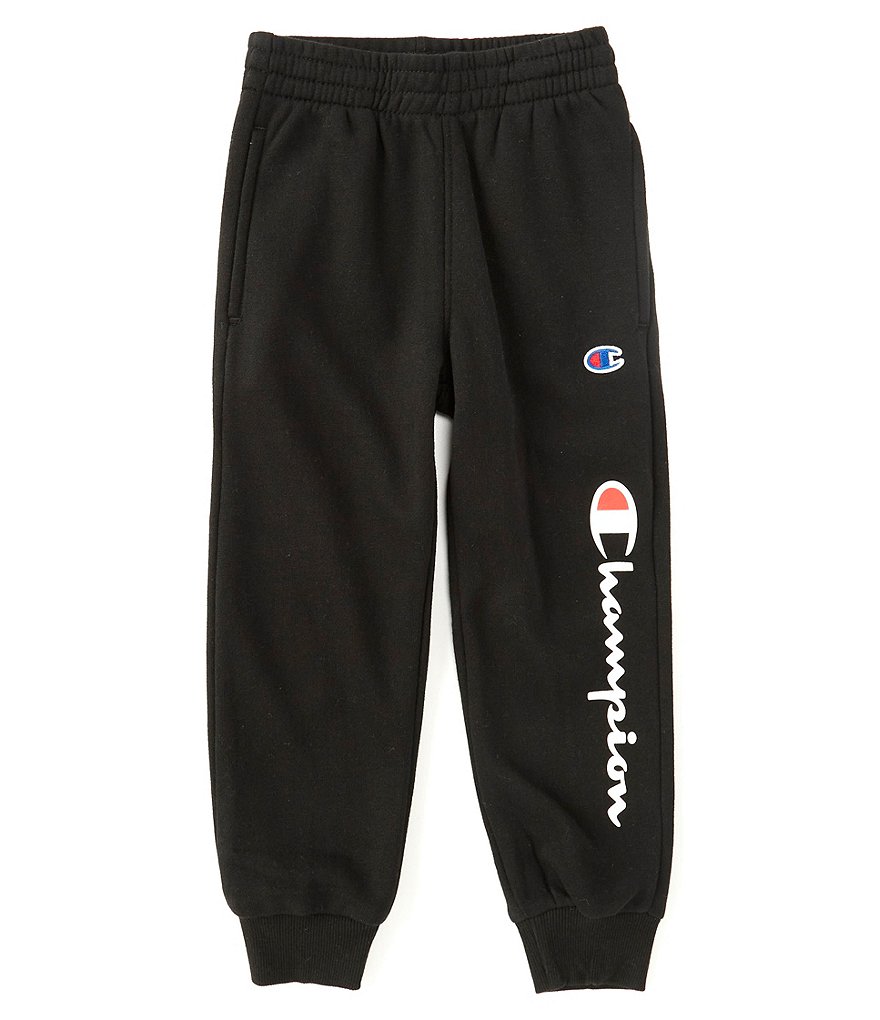 Champion Little Boys 2T-7 Signature Logo Fleece Jogger Pants