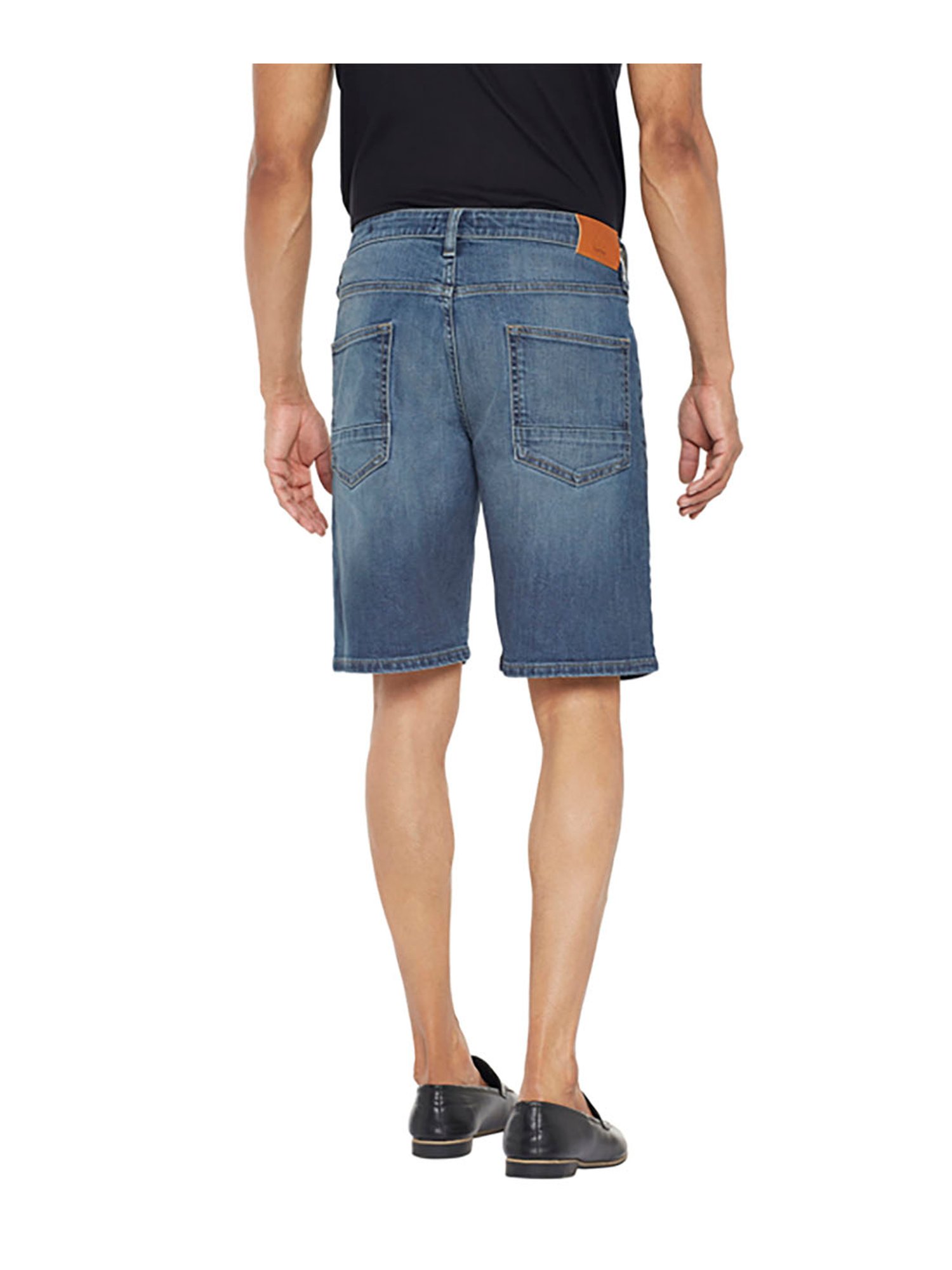 EVERBLUE Blue Midrise Shorts