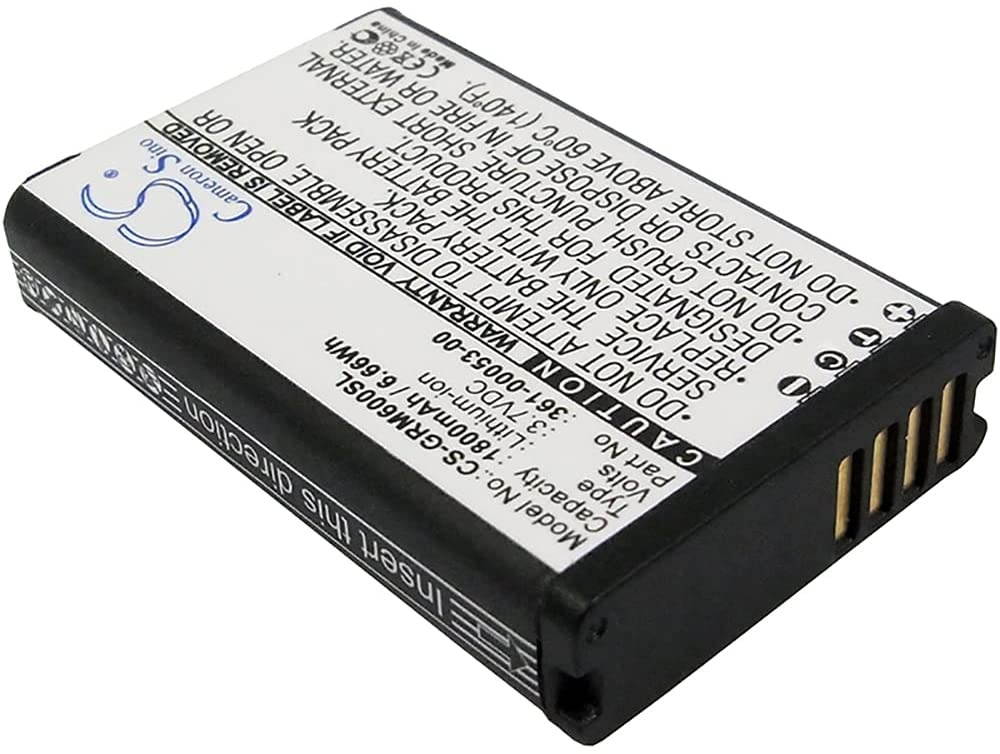 1800mAh Replacement Battery for Garmin Montana 600 600T 650 650T 680 680T 600t Camo, fits Part no 600T 361-00053-00 010-11599-00 010-11654-03 361-00053-04