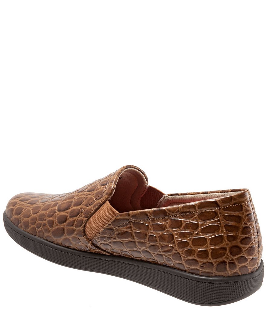 Trotters Americana Croc Embossed Slip-Ons