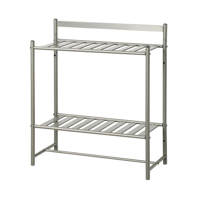 Slat Style Decorative Shelf Nickel - Zenna Home