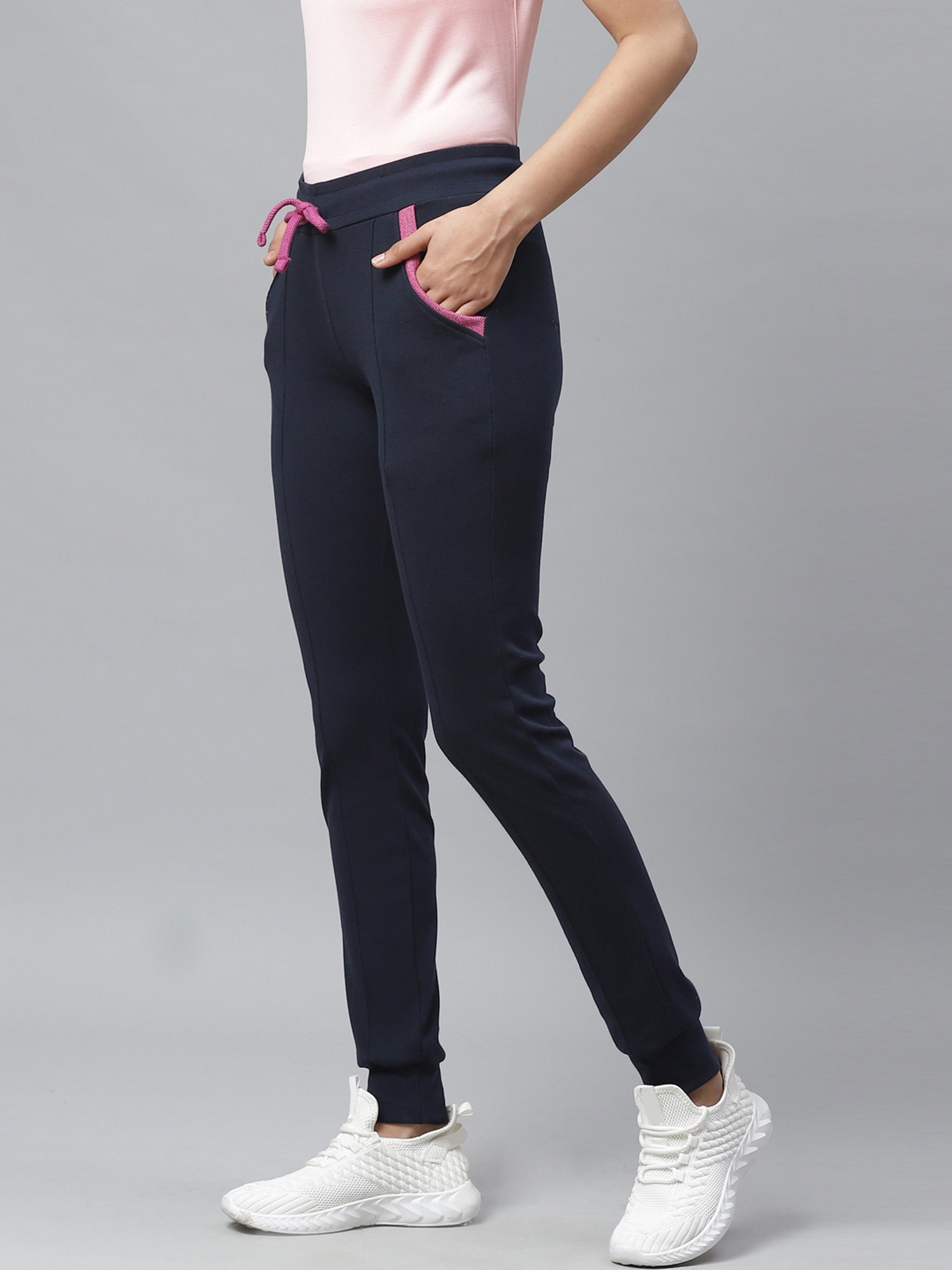 Cayman Navy Mid Rise Joggers