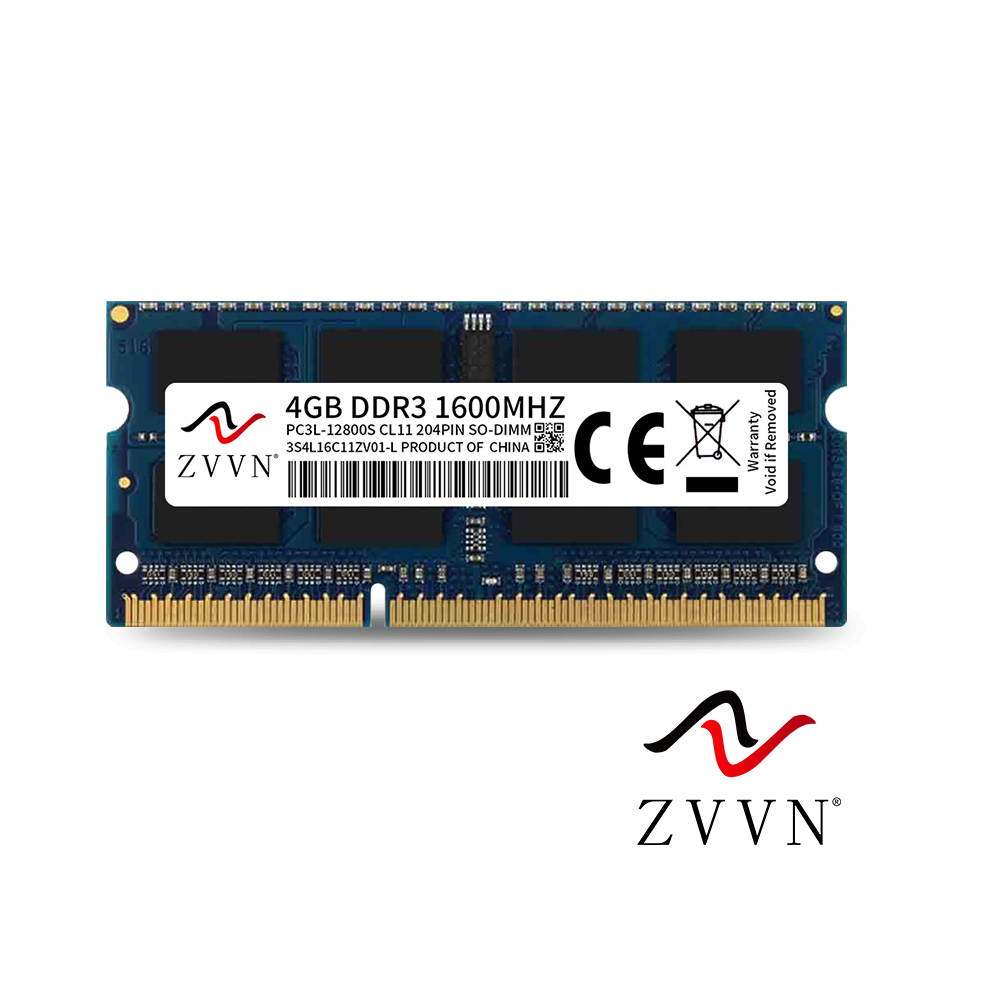 ZVVN 8GB Kit (2x 4GB) 204-Pin DDR3L 1600 (PC3L 12800) SO-DIMM RAM Laptop Notebook Memory 1.35V Model 3S4L16C11ZV02-L