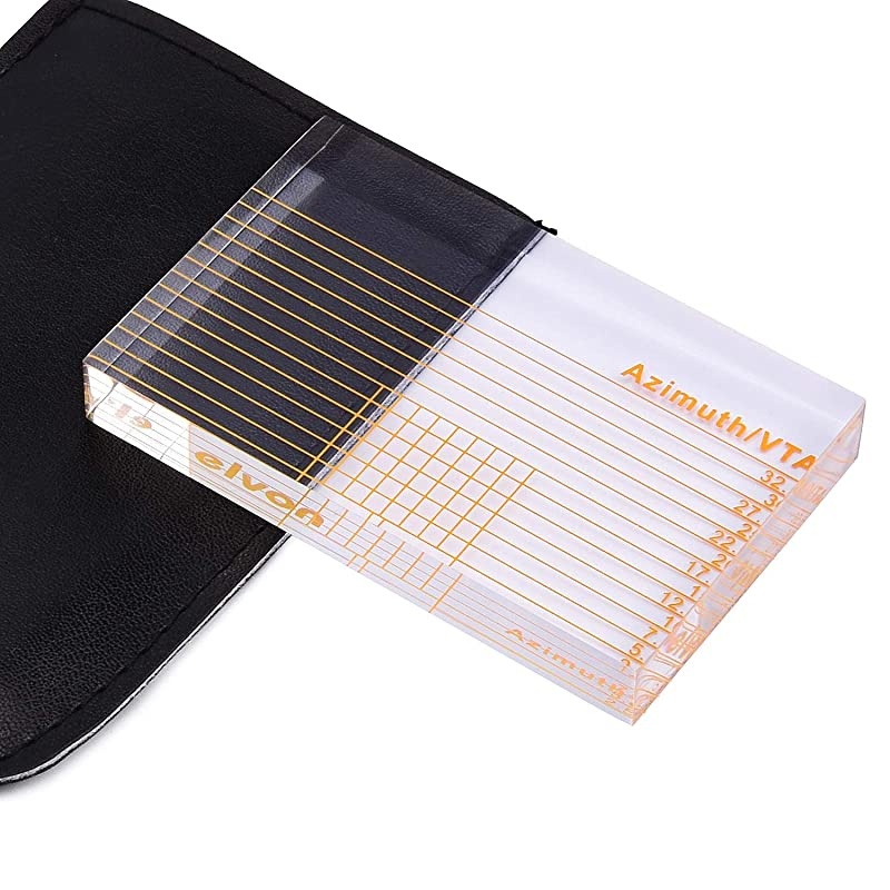 Azimuth Ruler LP Vinyl Record Player Tonearm Cartridge Elevation Alignment Ruler Headshell Block