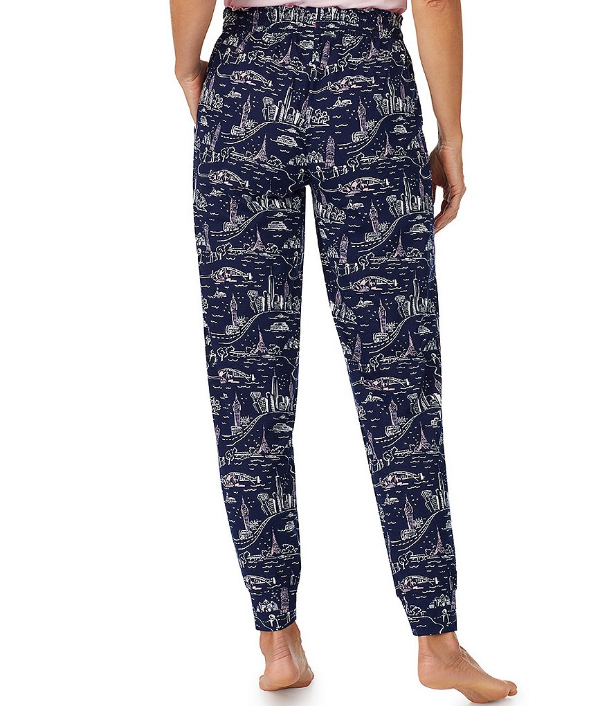 Jane & Bleecker New York Scenic Print Knit Jogger Sleep Pants