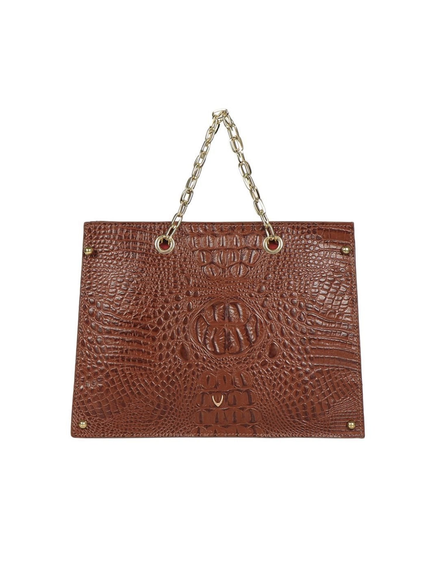 Hidesign Tan Textured Medium Handbag