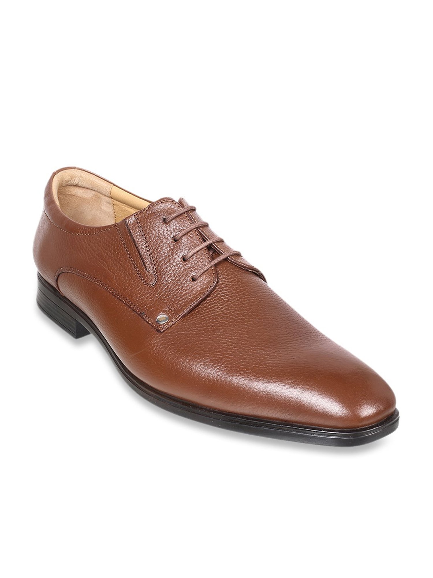 J. Fontini by Mochi Men's Tan Shoe Lace-up