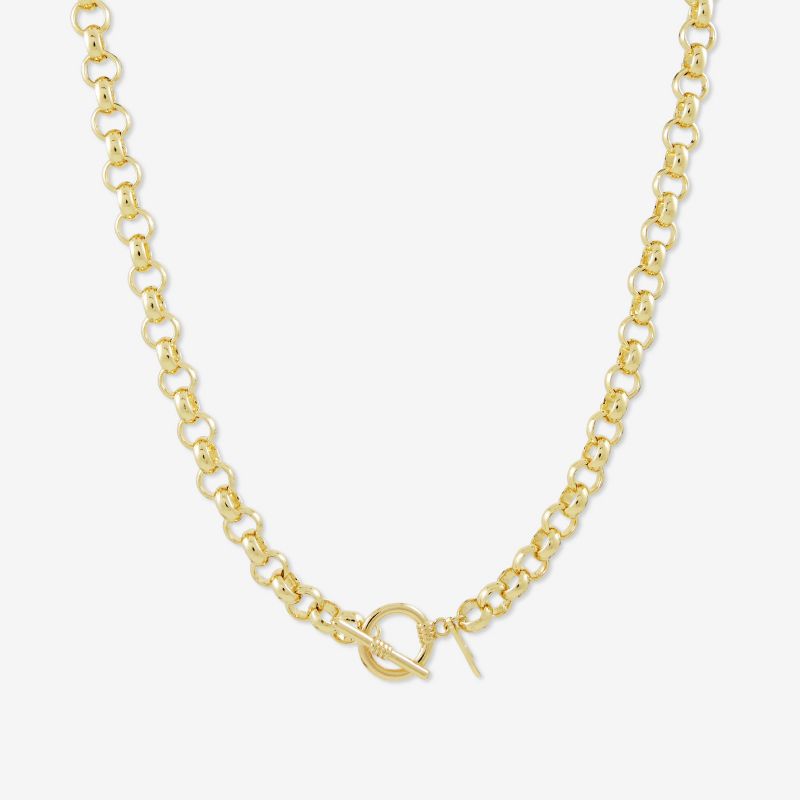 Sanctuary Project Round Chain Link Necklace Gold
