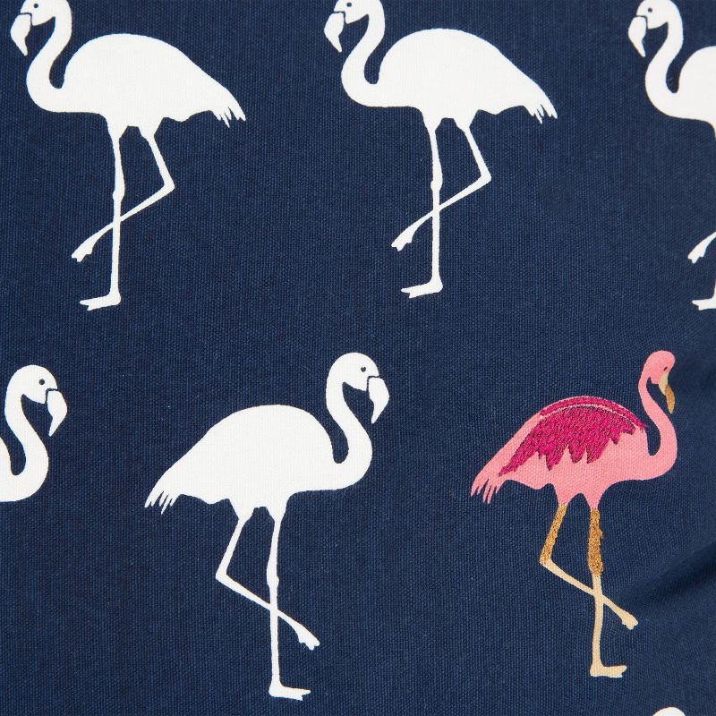 Flamingos Poly Filled Pillow Navy - Rizzy Home
