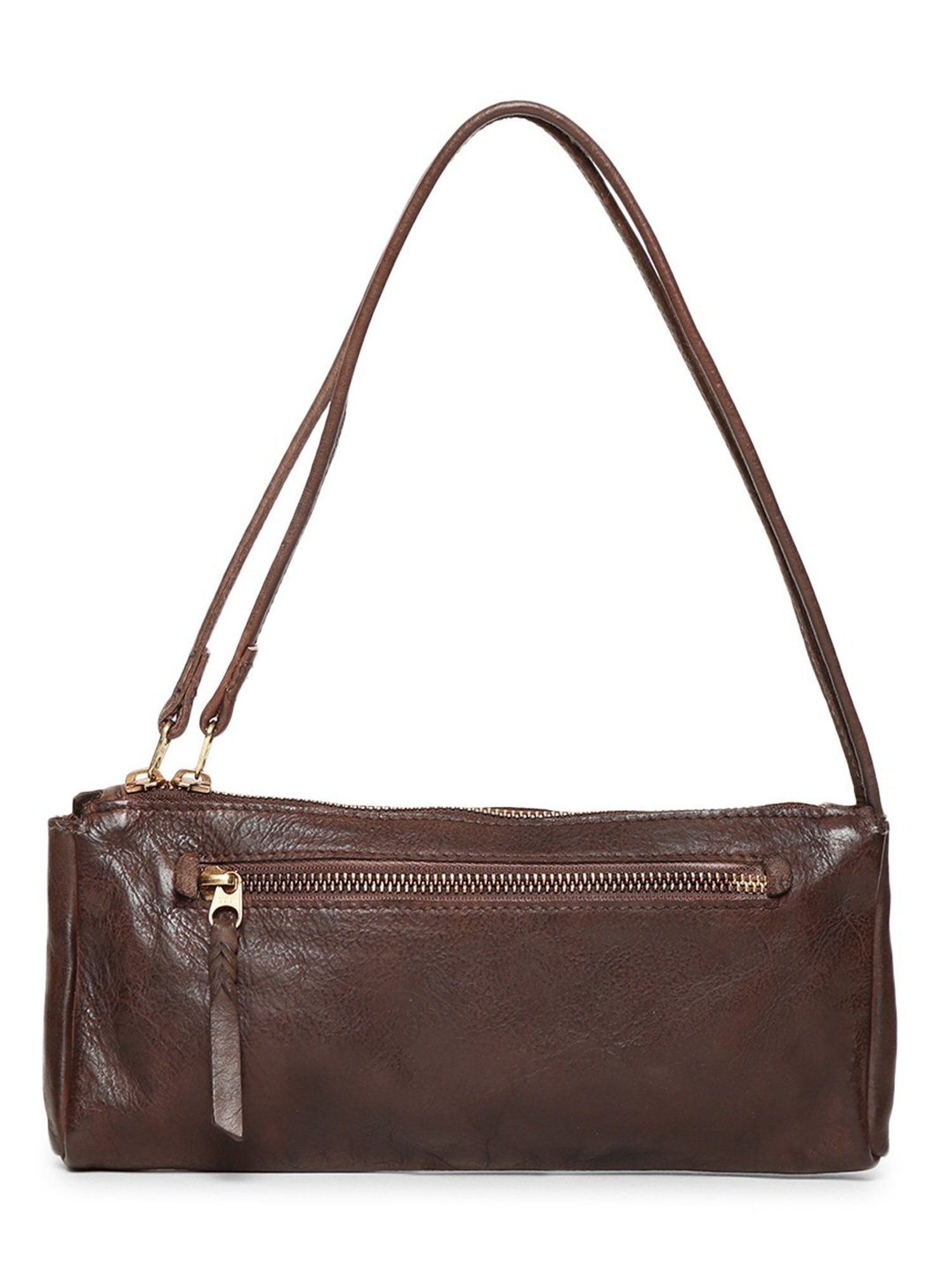 Art N Vintage Luminosa Brown Leather Embellished Small Handbag