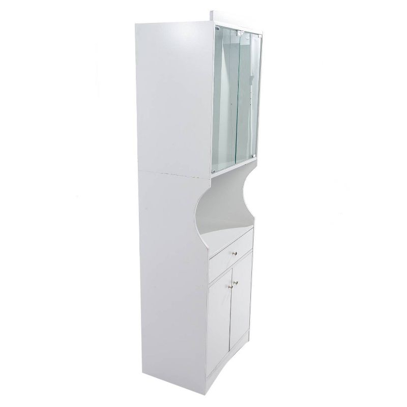 Traditional Microwave Cabinet White - Home Source