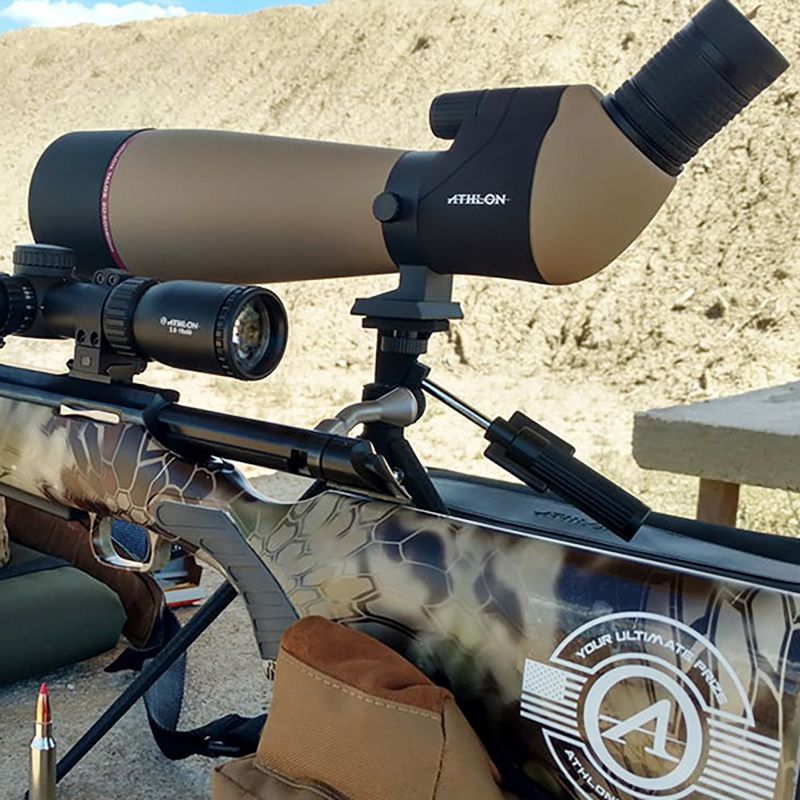 Athlon Optics Talos 20-60x80 Waterproof Spotting Scope with Tabletop Tripod and Soft Case for Shooting, Rifle Hunting, Stargazing, and Bird Watching