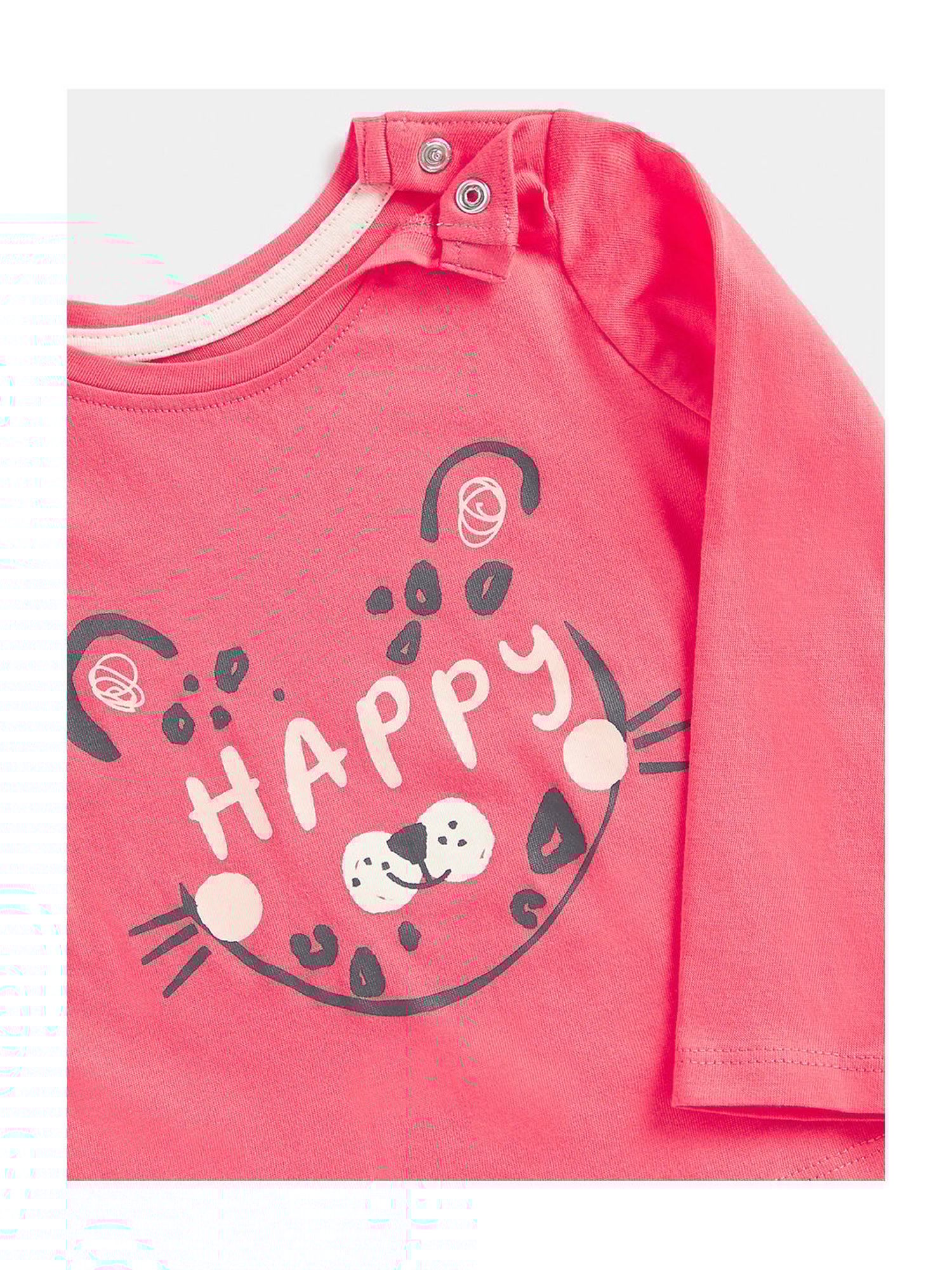 Mothercare Kids Pink Printed Full Sleeves T-Shirt