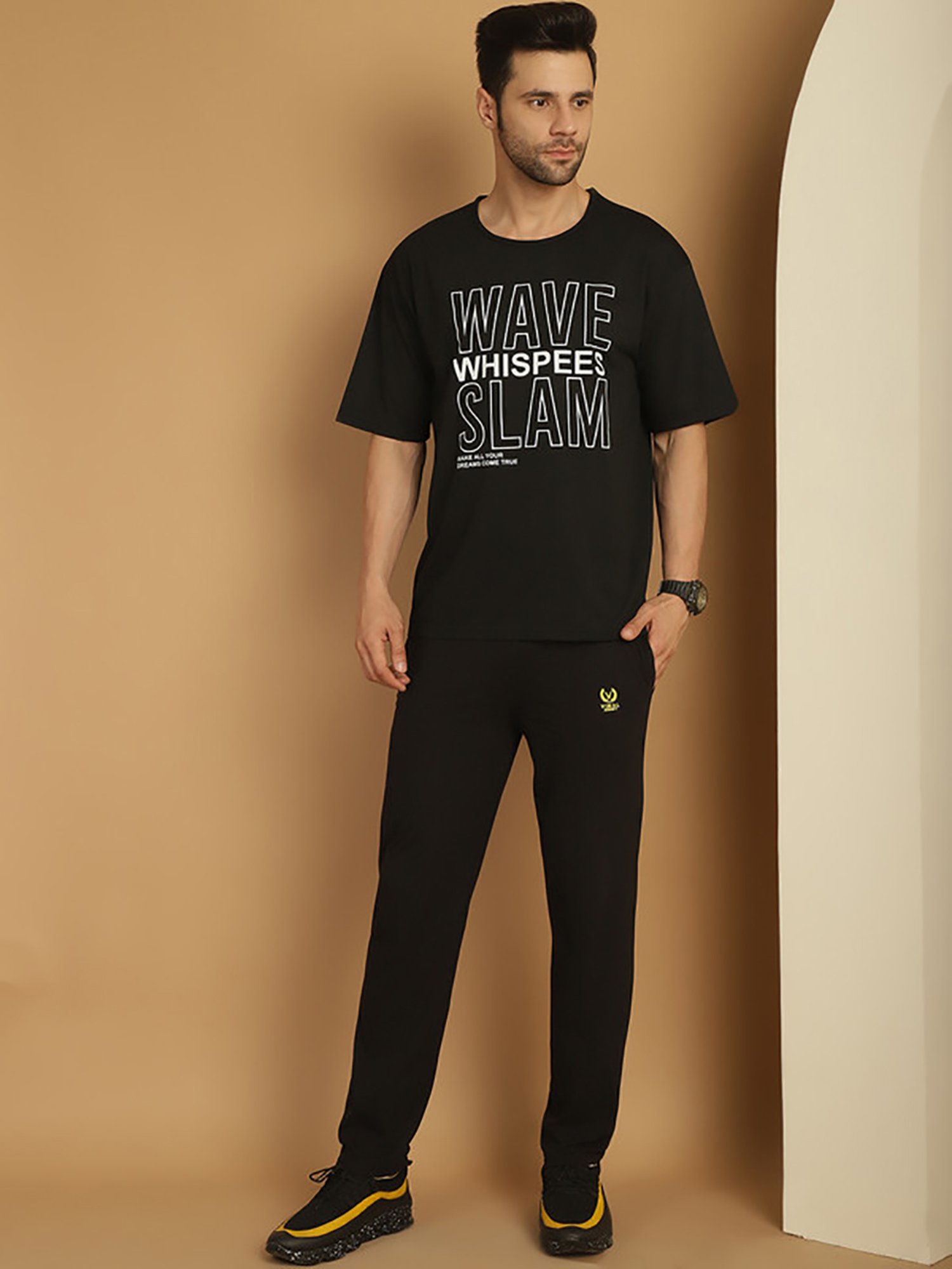 Rock.It Blue Regular Fit Printed TrackSuit