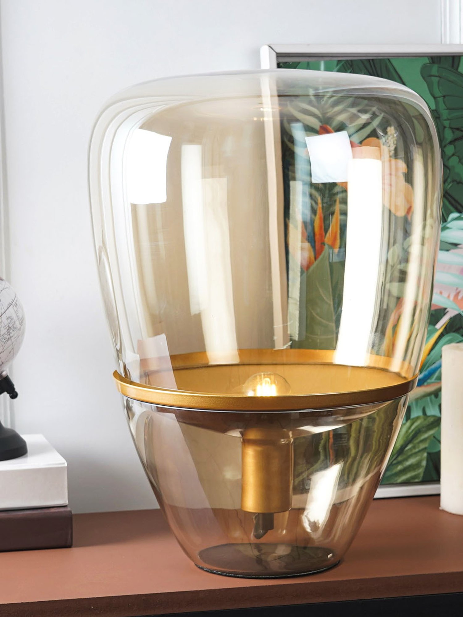 The Artment Transparent Glass Abstract Lamp