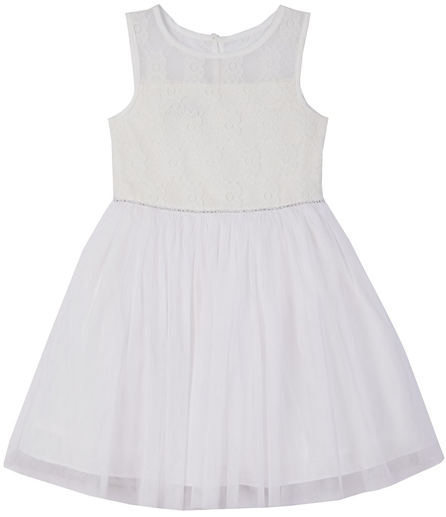 Bonnie Jean Big Girls 7-16 Sequin/Ombre Handkerchief-Hem Dress