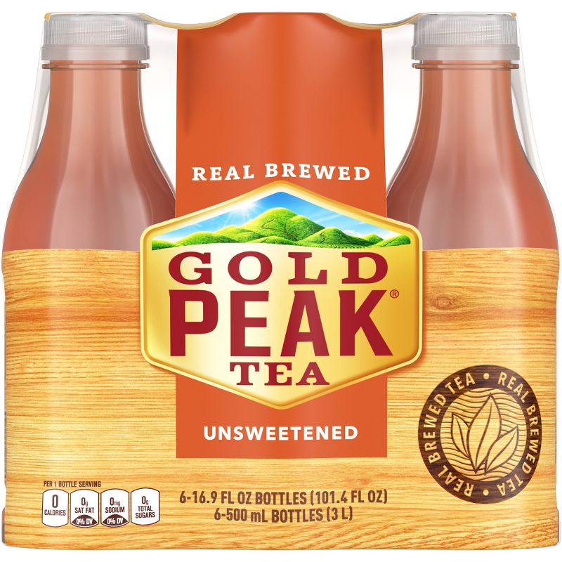 Gold Peak Unsweetened Tea - 6pk/16.9 fl oz Bottles