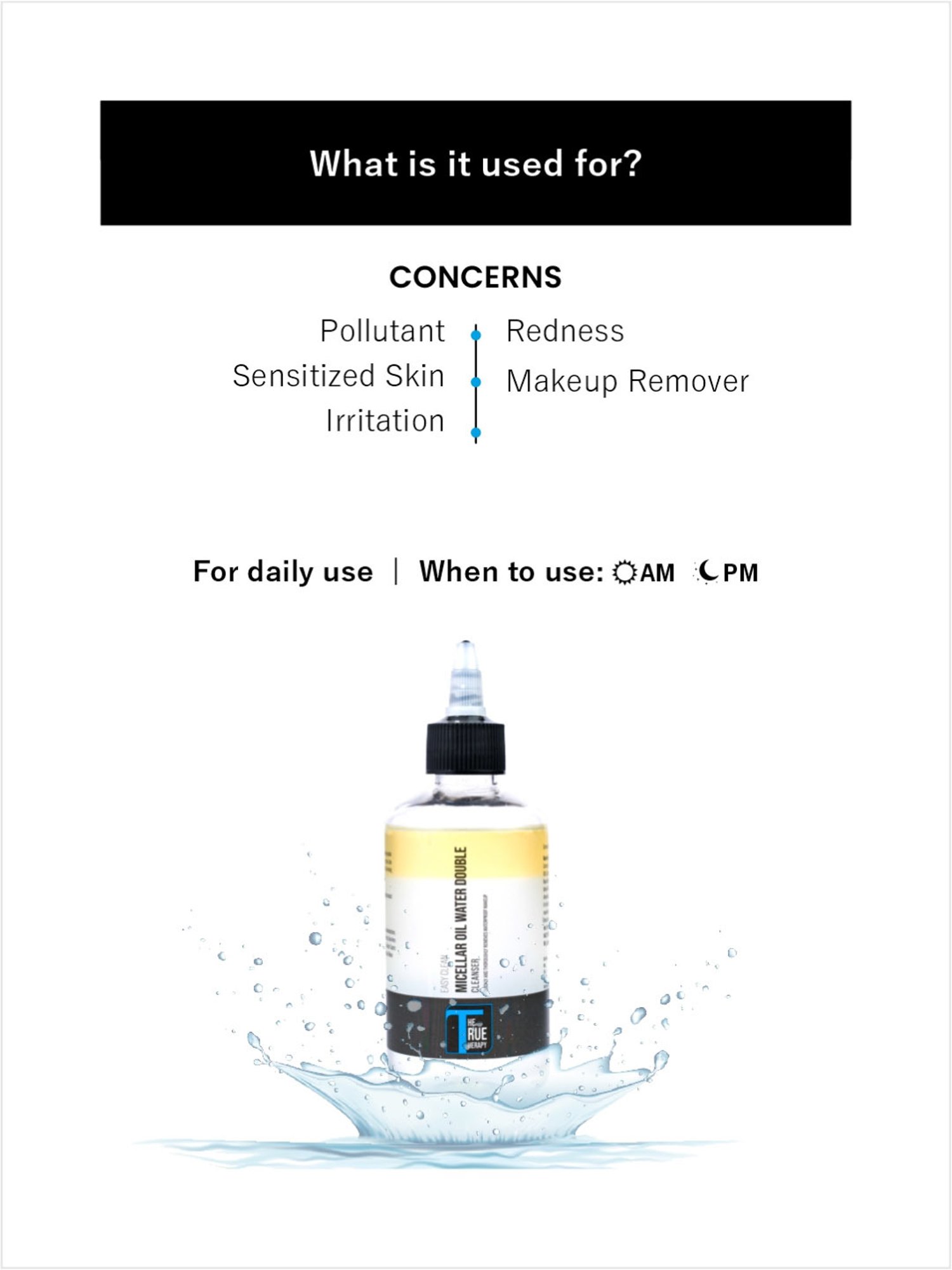 The True Therapy Micellar Oil Water Double Cleanser - 200 ml