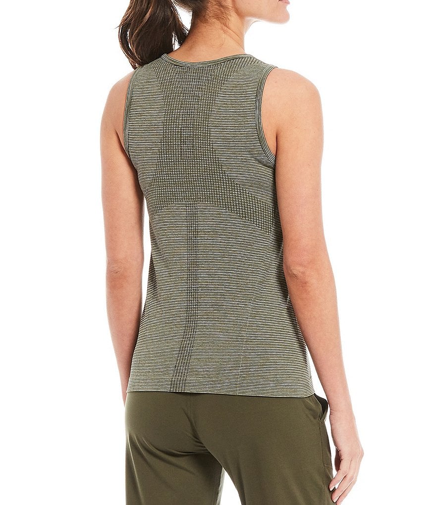 IBKUL Kimmy Print Long Sleeve Mock Neck Active Top