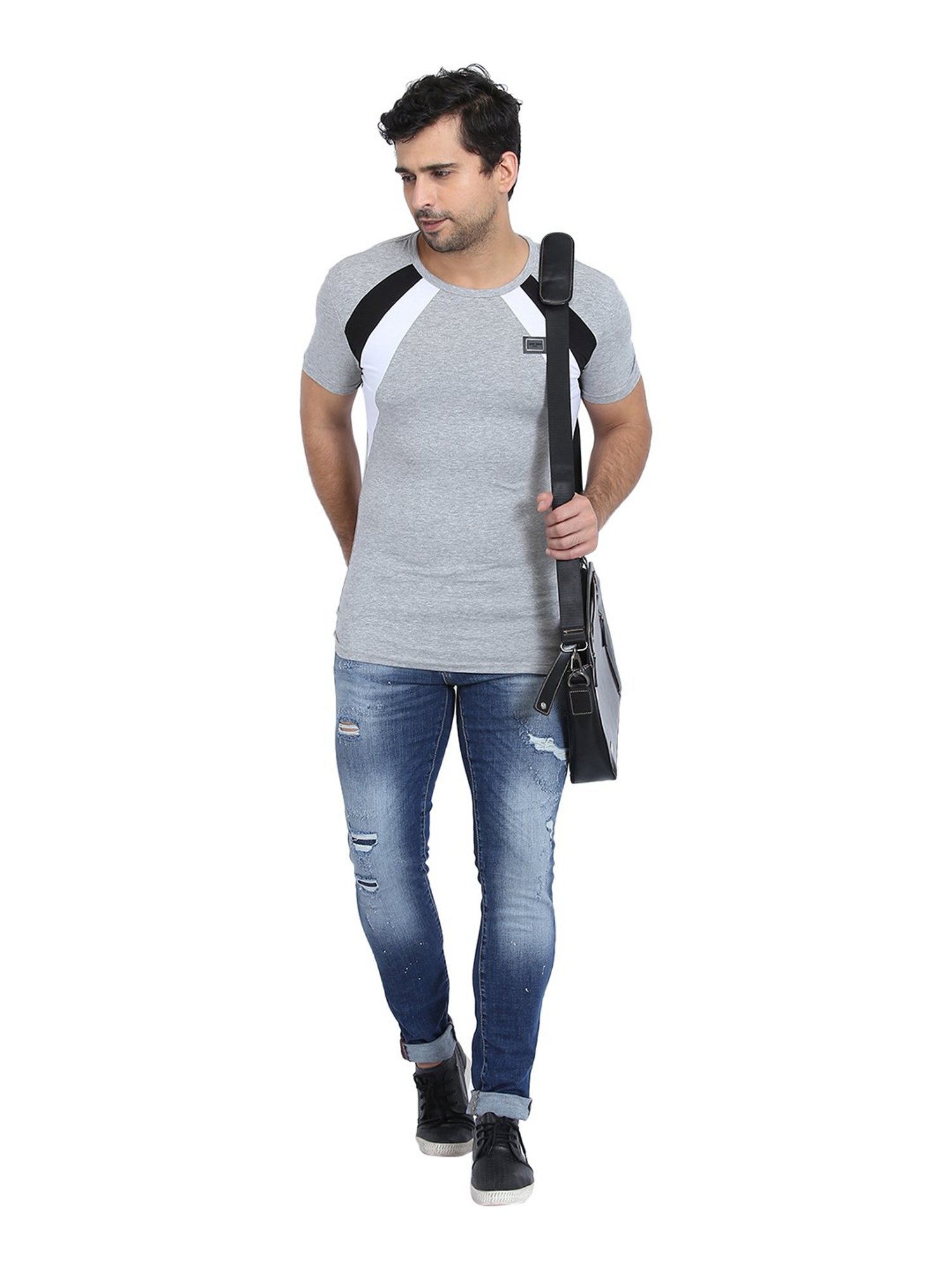 Antony Morato Grey Crew T-Shirt
