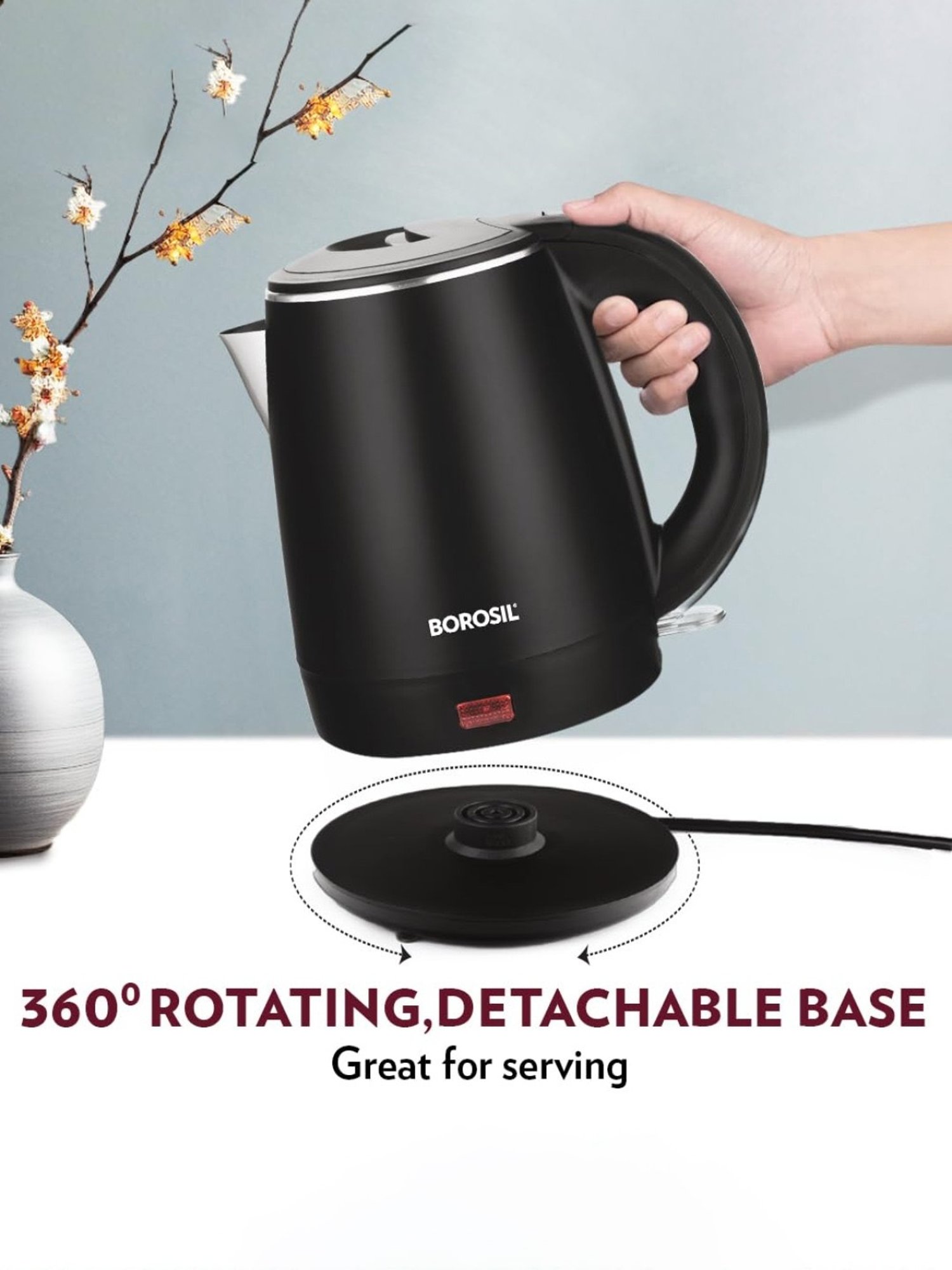 Pigeon by Stovekraft Swift Multi Cook Kettle 1.5L (Blue)