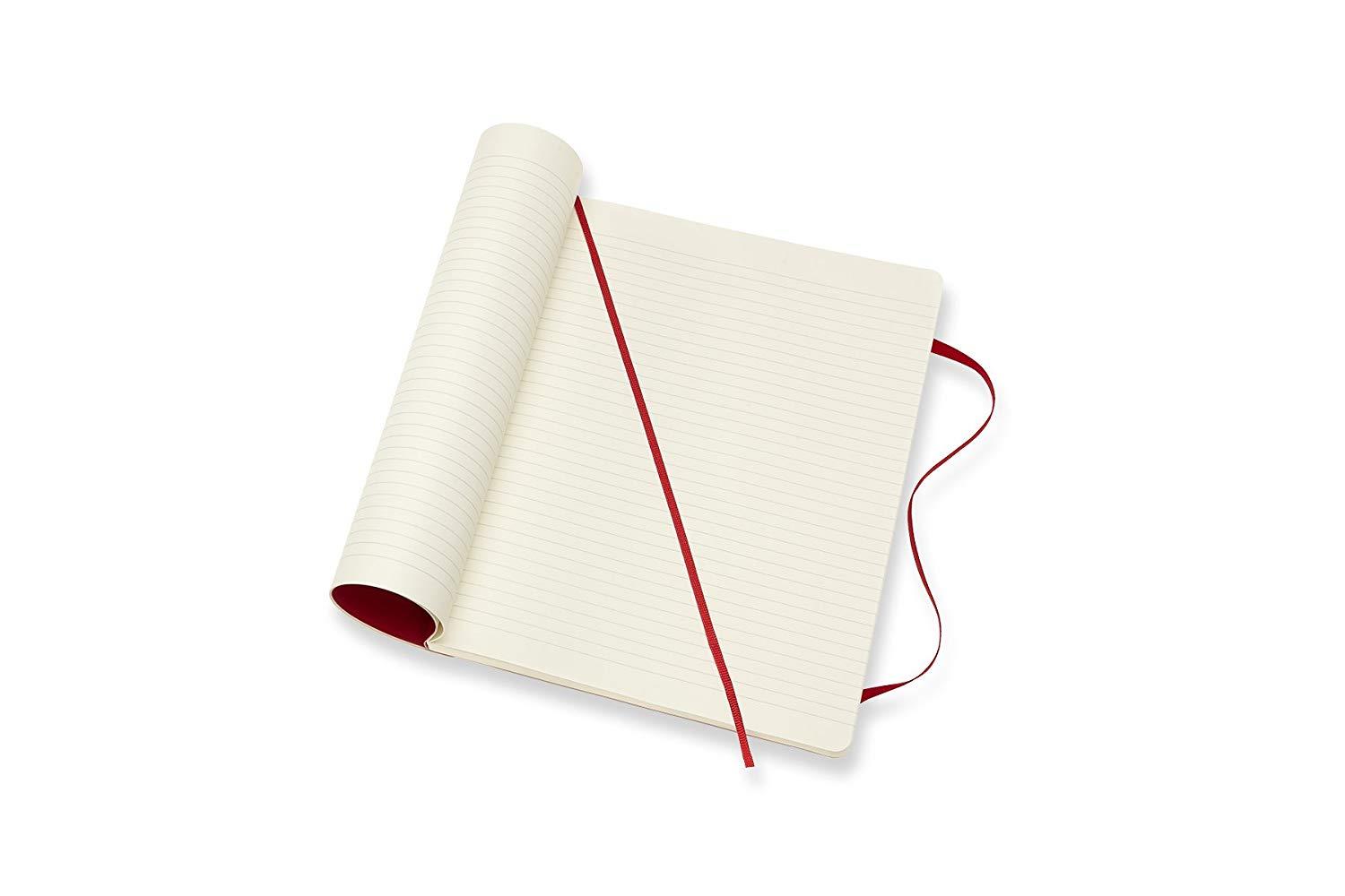 Moleskine Classic Notebook XL Ruled Scarlet Red Softcover (8055002854672)