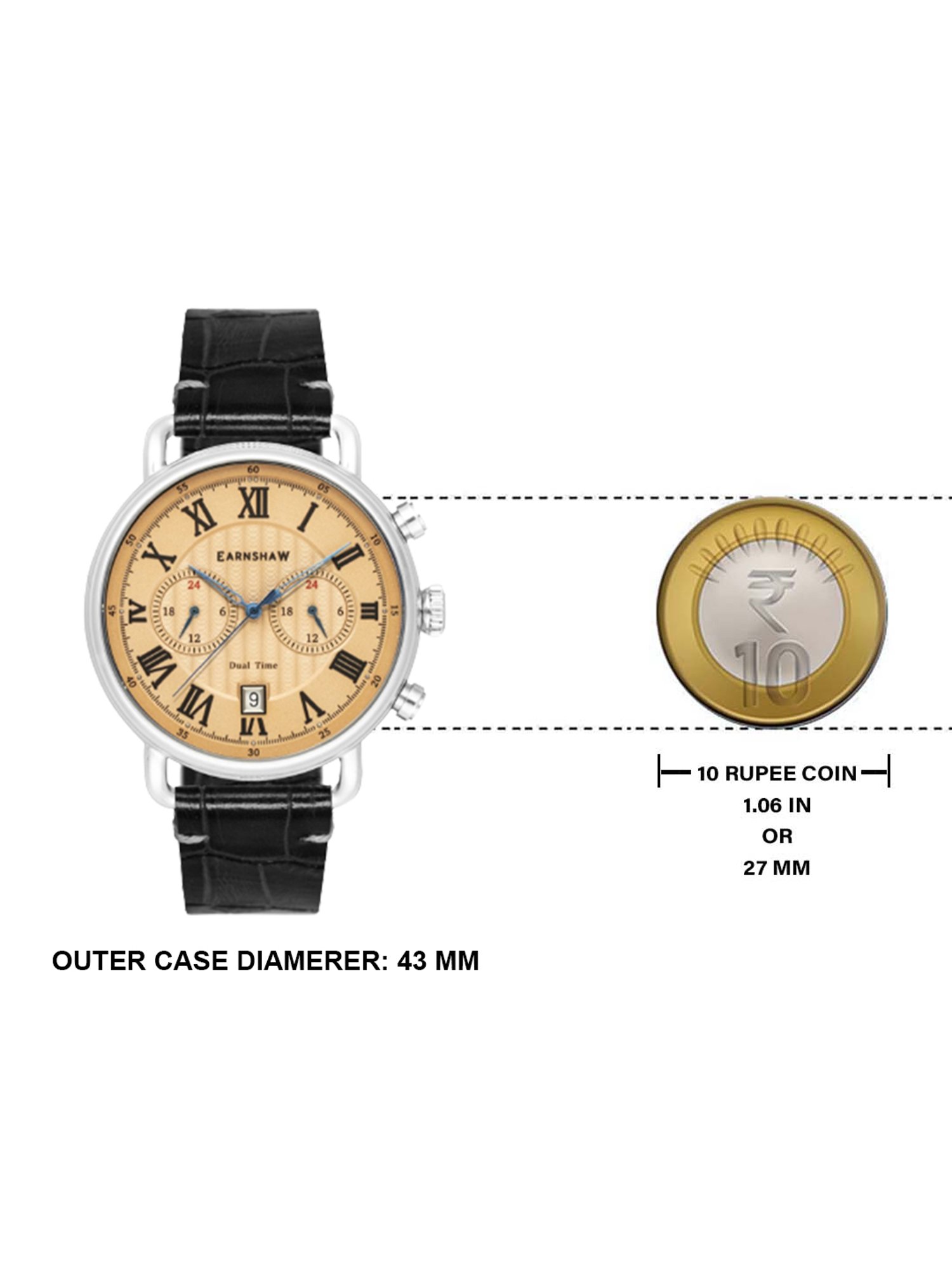 EARNSHAW ES-8194-01 Investigator Chronograph Watch for Men