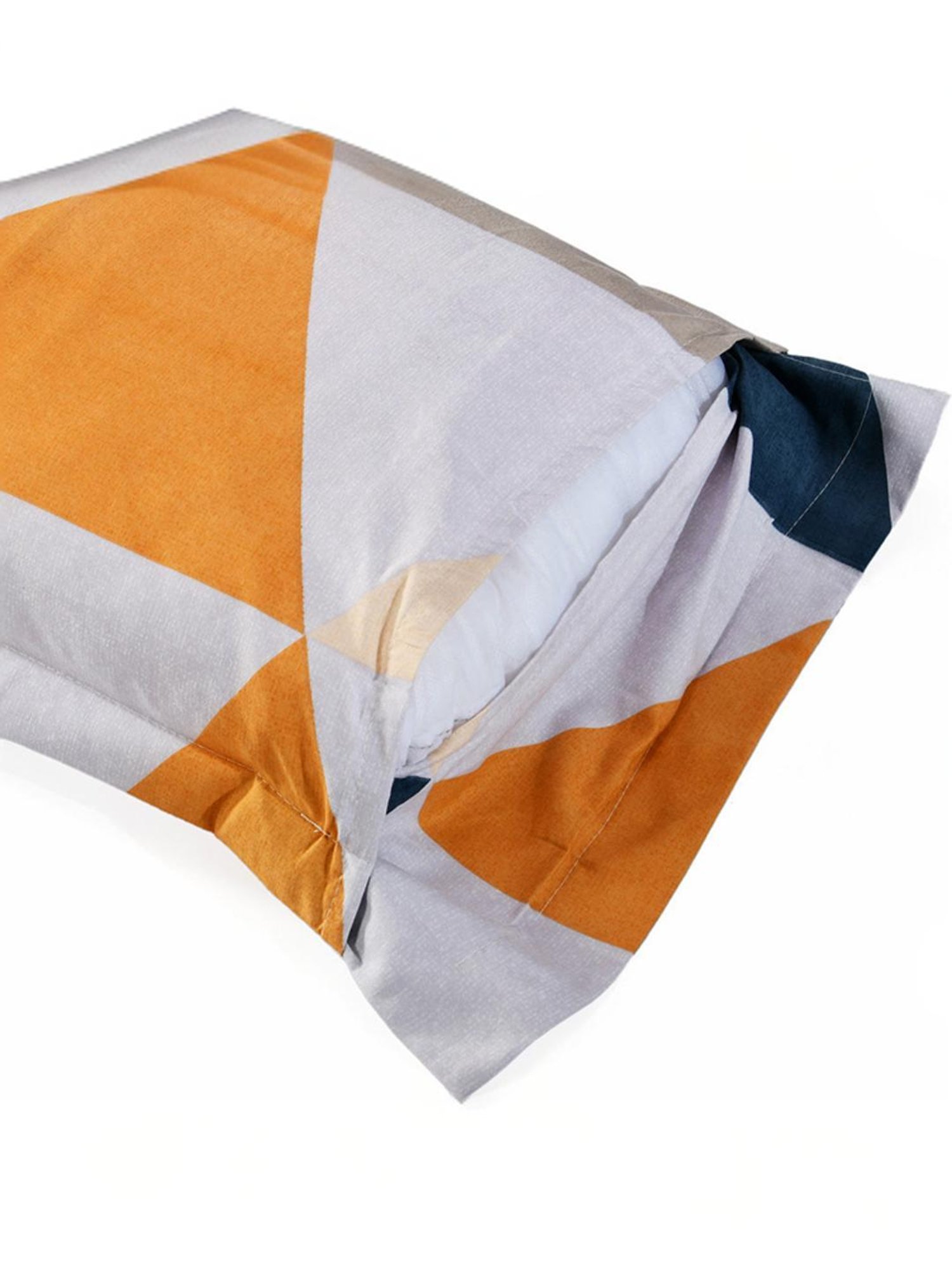 @Home Aurora Multicolor 130 GSM Polyester Double Bedsheet with 2 Pillow Covers