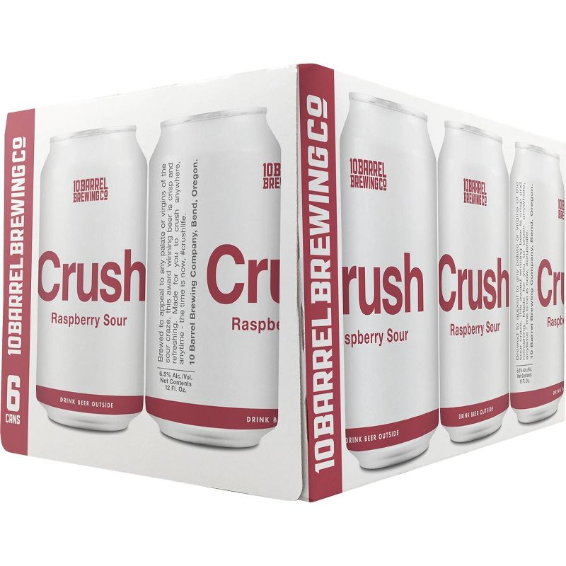 10 Barrel Raspberry Sour Crush Beer - 6pk/12 fl oz Cans