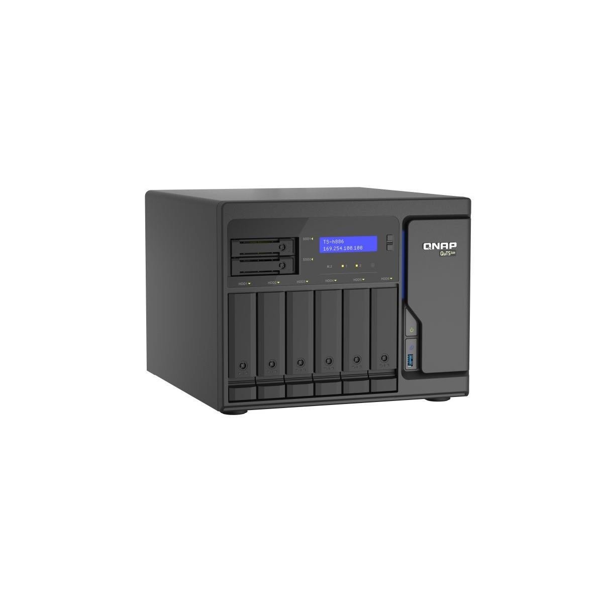 QNAP 8-Bay QuTS hero NAS, Xeon D-1622 2.6GHz, 16GB ECC RAM