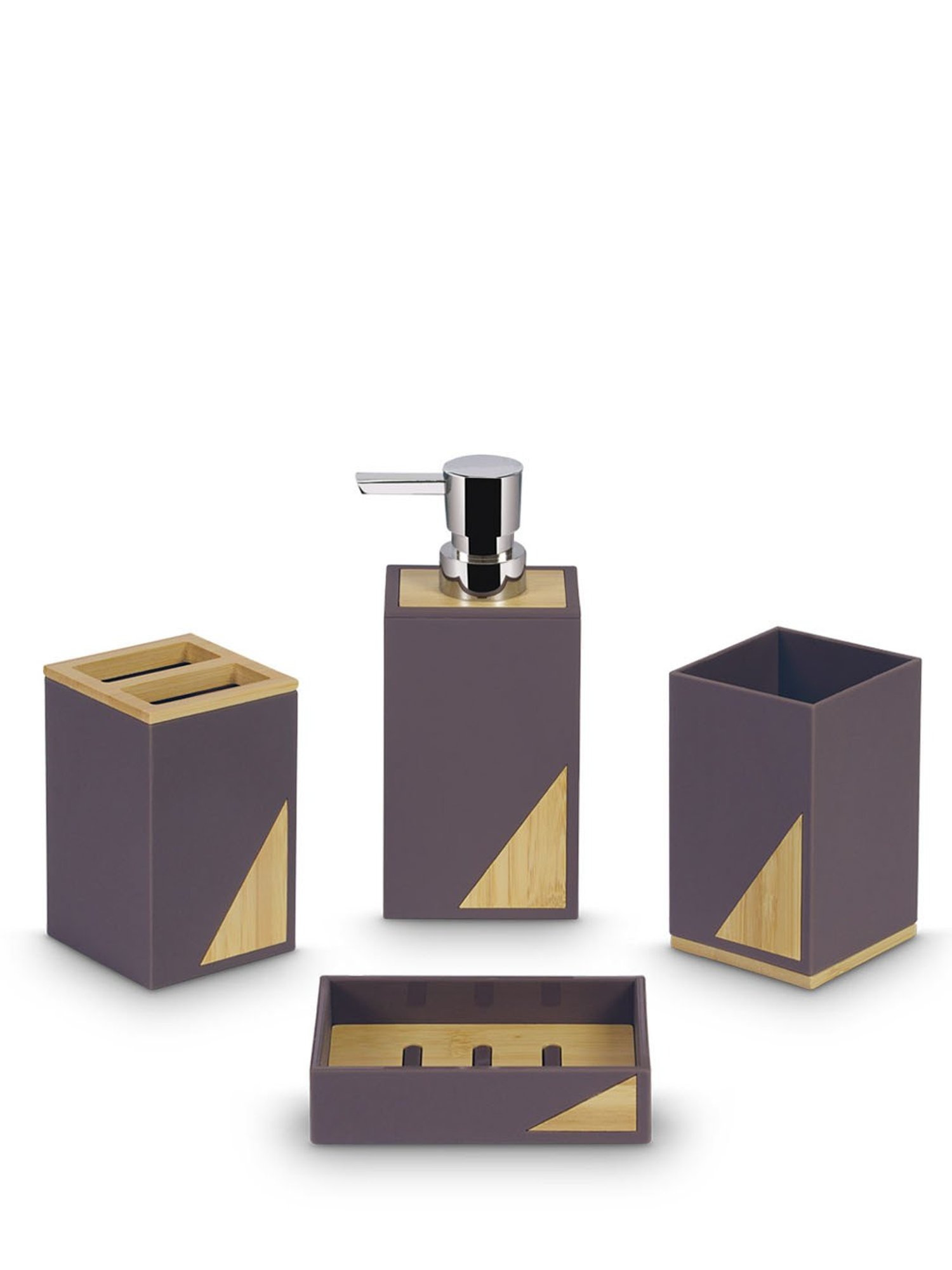 Freelance Blue SAN material (Styrene Acrylonitrile) Set of 4 Bathroom Accessories