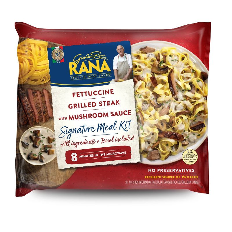 Rana Fettuccine, Steak & Mushroom Sauce Meal Kit - 38oz