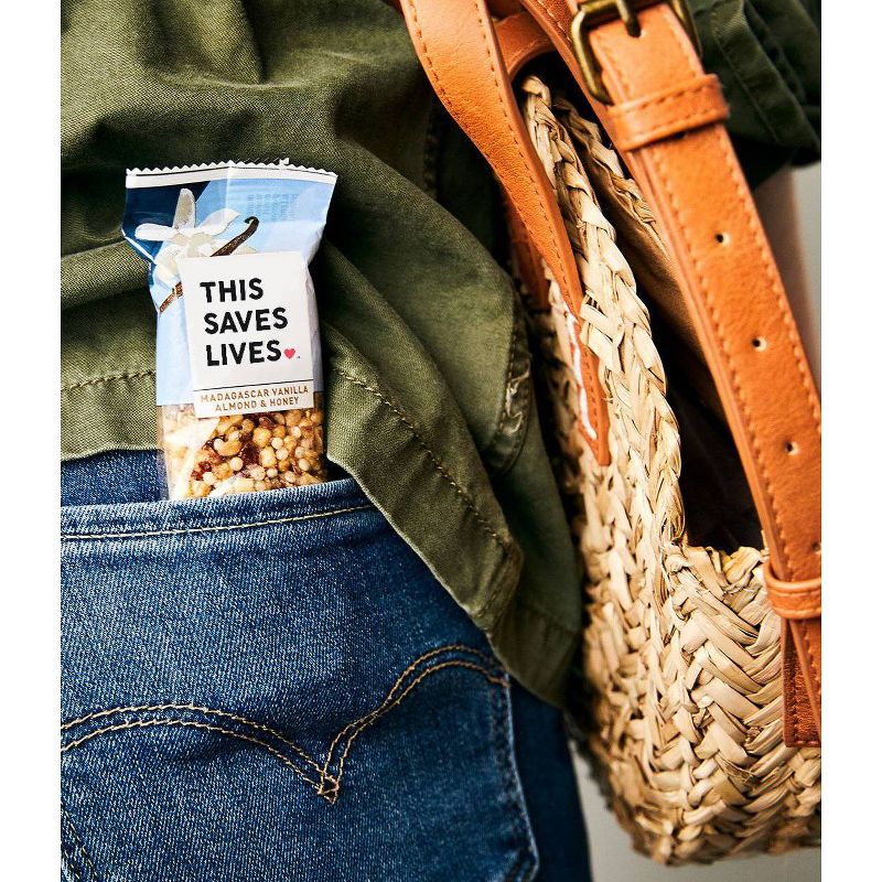 This Saves Lives Madagascar Vanilla Almond  Honey All Granola Bars - 4ct