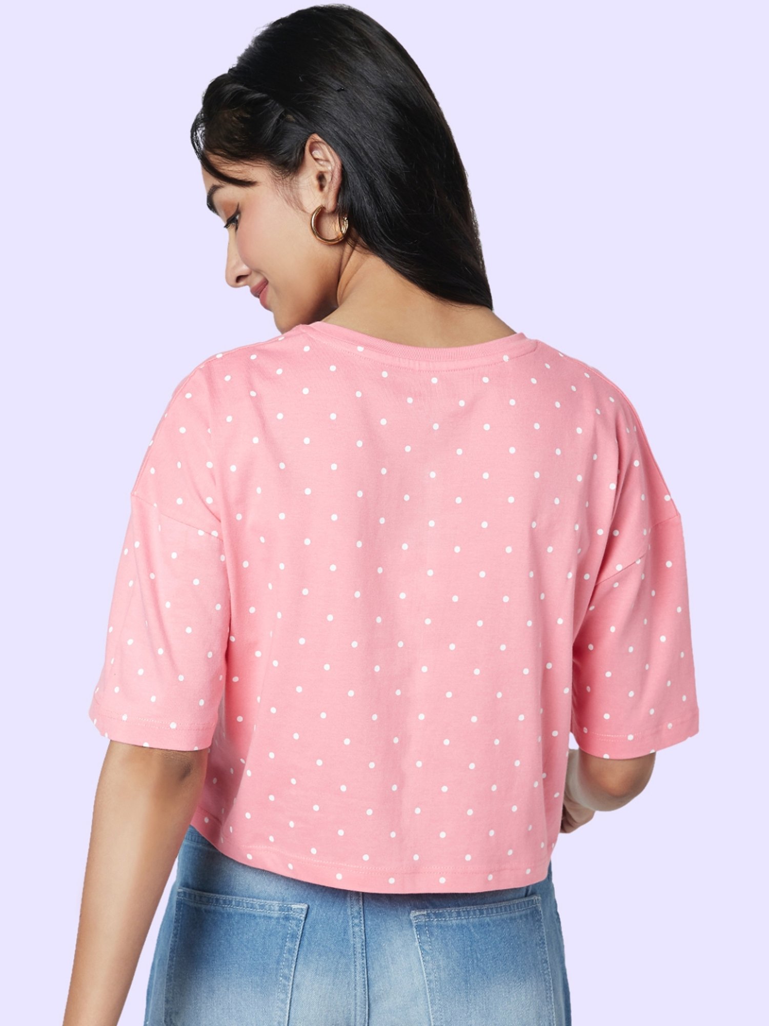 Fame Forever by Lifestyle White Cotton Printed T-Shirt