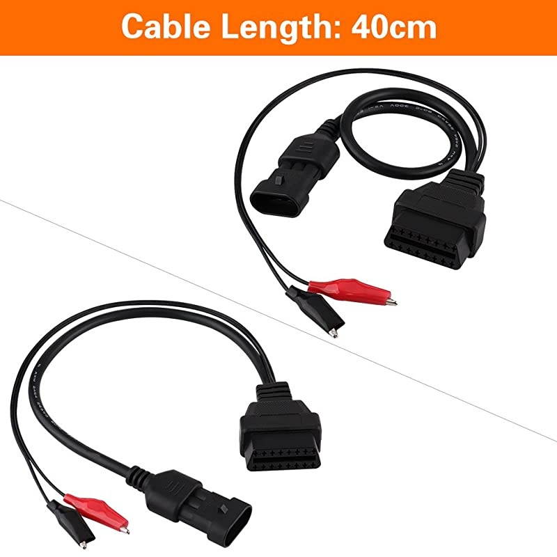 3 Pin to 16 Pin OBD2 Adapter Connector Diagnostic Cable for Fiat Alfa Lancia