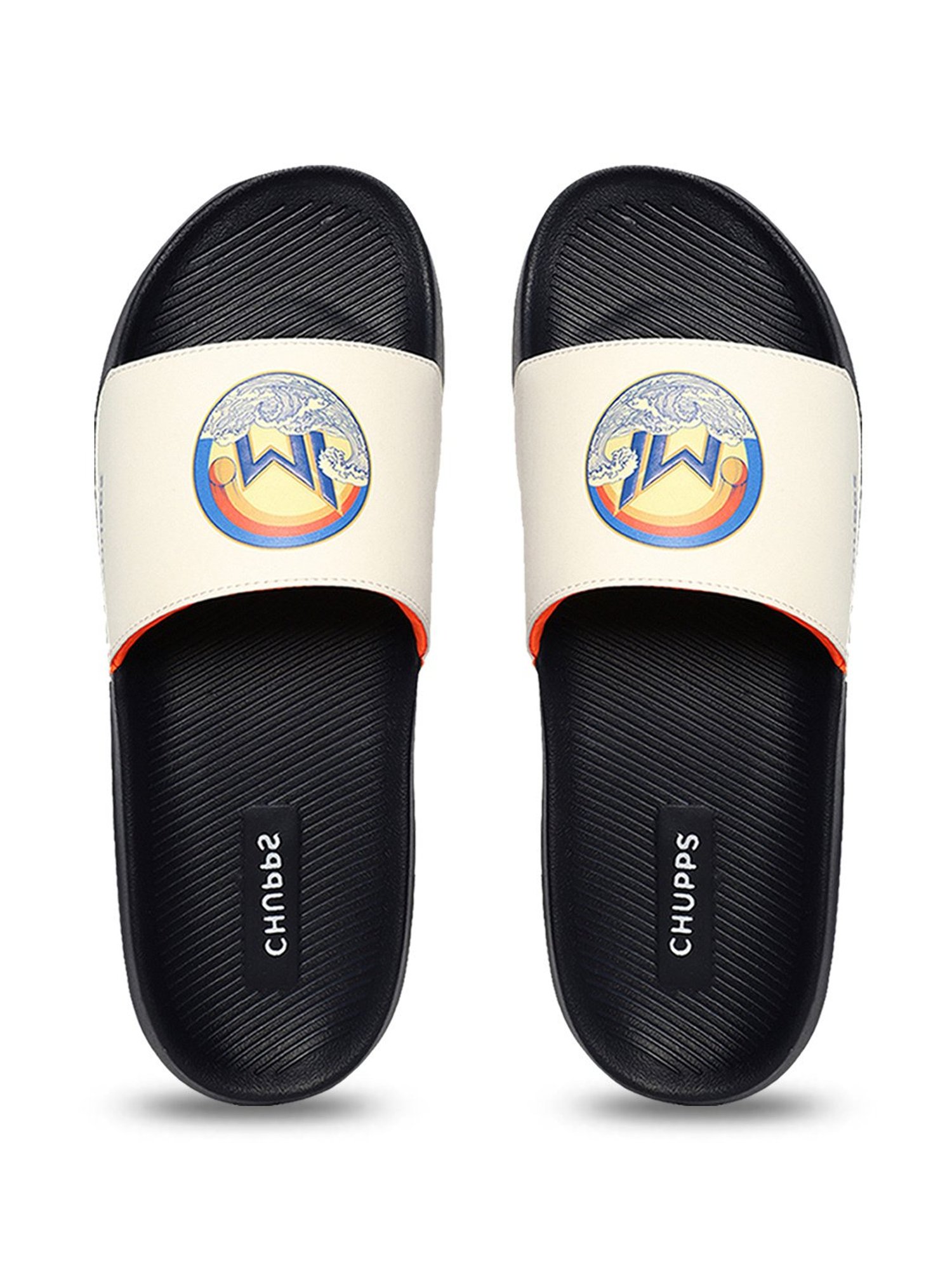 Chupps Men's Mumbai Indians White Slides
