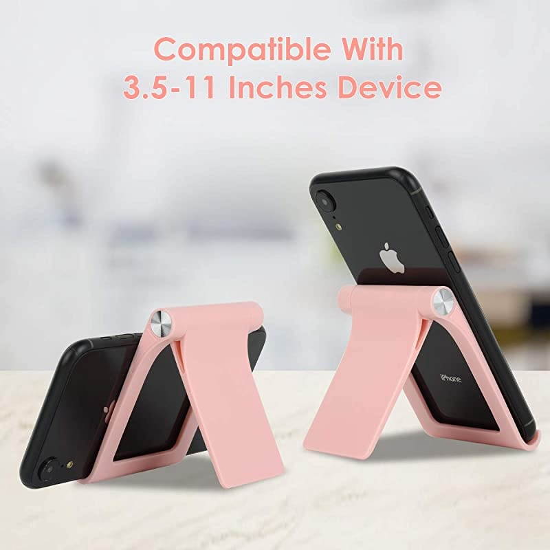 Desktop Cell Phone Stand Holder  MultiAngle Adjustable Phone Desk Stand Tablet Holder for iPhone 12 11 Pro Max XS XR 8 Plus 6 7 Samsung Galaxy S10 S9 S8 S7 Edge S6 Android Smartphone