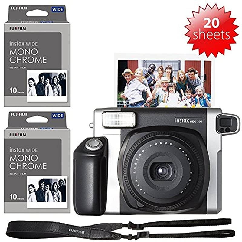 INSTAX Wide 300 Camera and 2 x Instax Wide Film Twin Pack - 40 Sheets