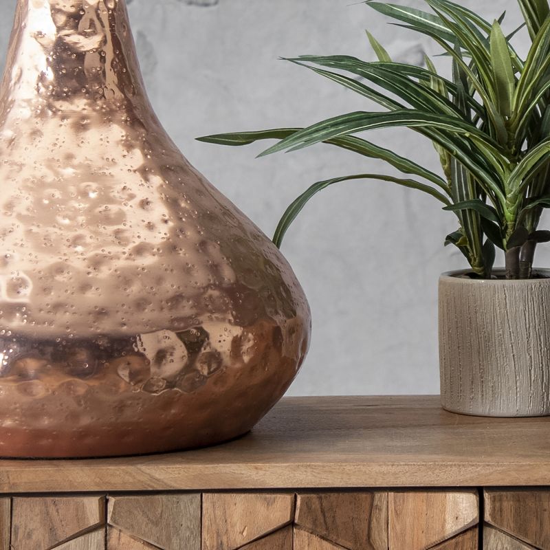 nuLOOM Brookhaven 27" Iron Table Lamp Lighting - Copper 26.5" H x 16" W x 16" D