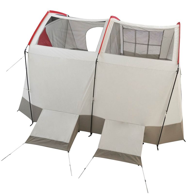 Wenzel Kodiak 9-Person Family Camping Tent w/ Insta-Bed Queen Air Mattress Pump