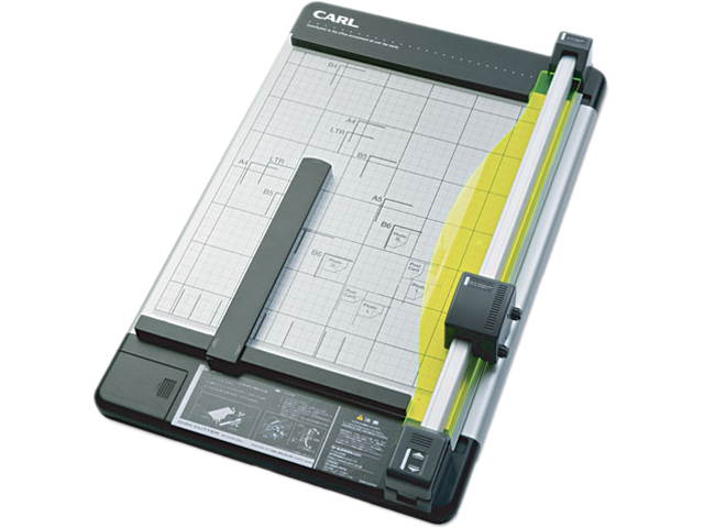 CARL 12210 Green Machine Heavy-Duty 36-Sheet Rotary Trimmer, Plastic Base, 14 1/2" x 22"