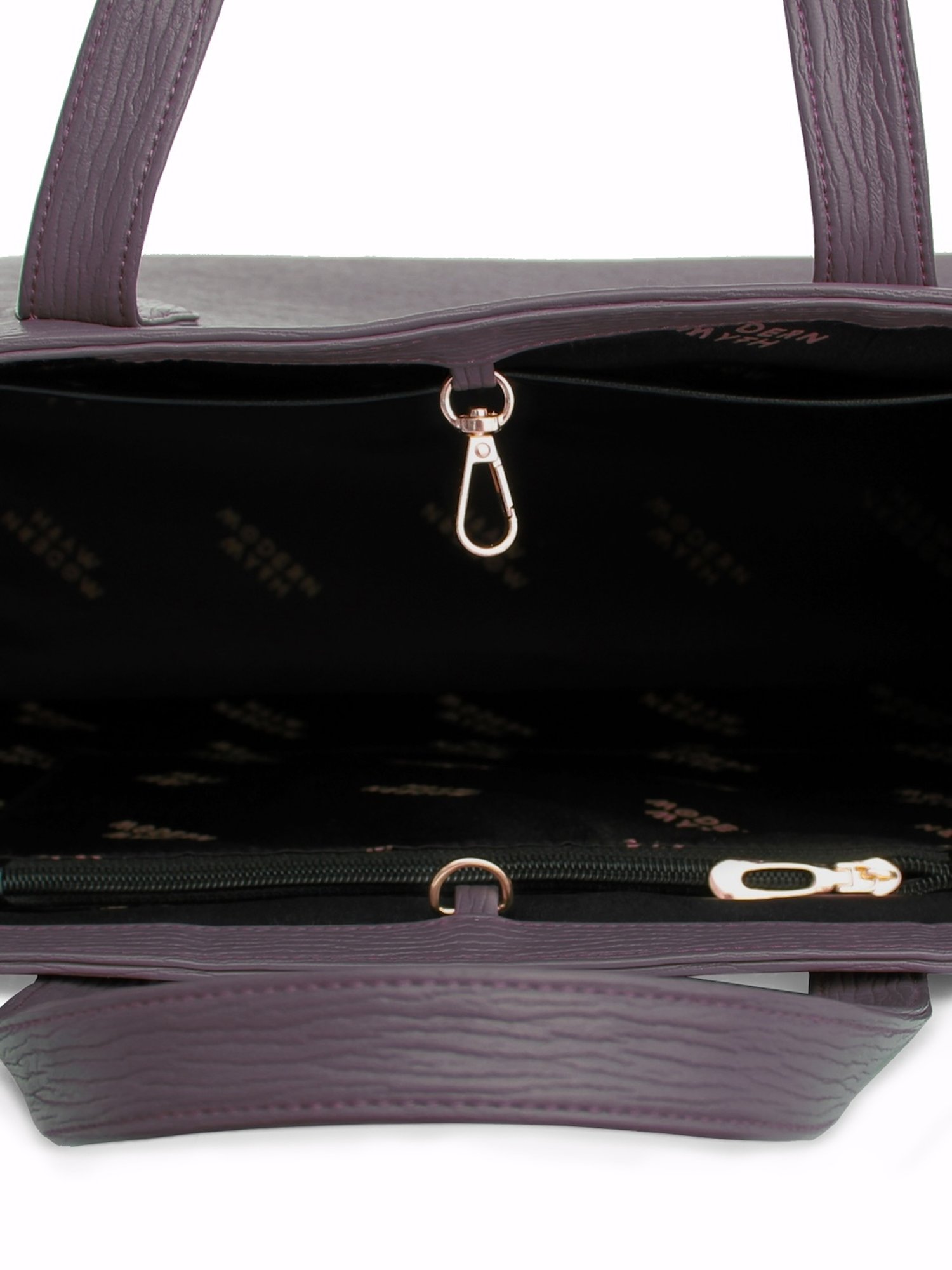 Modern Myth Cosmic Grey Textured Large Tote Bag