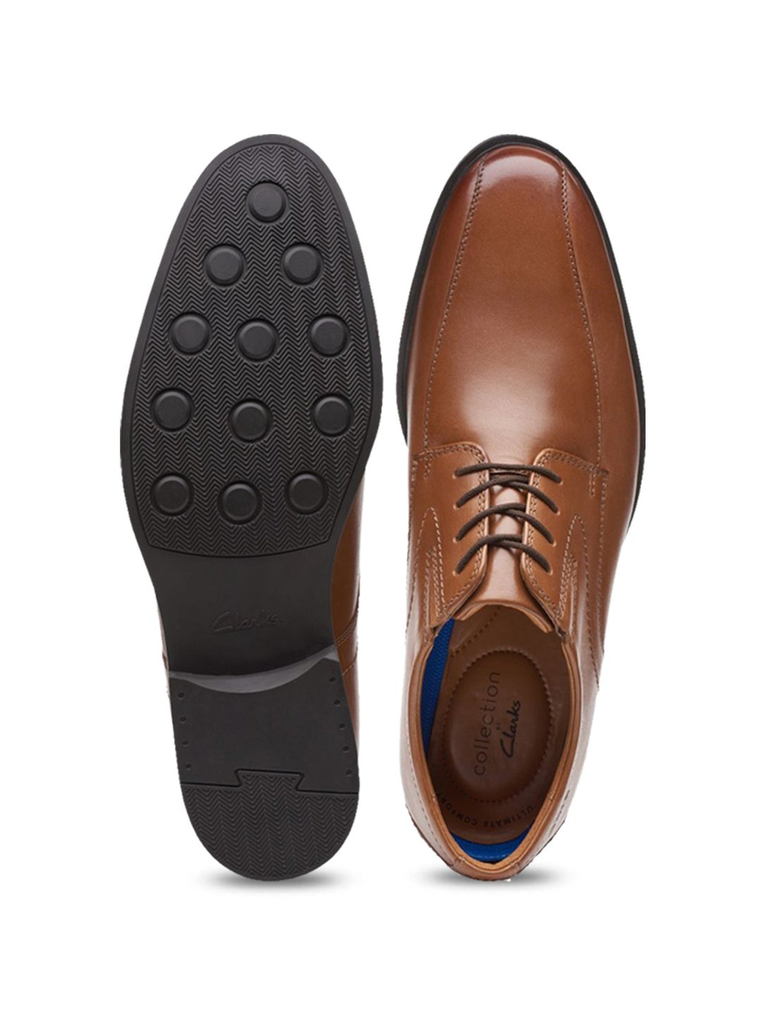 Clarks Men's Whiddon Pace Brown Derby Shoes