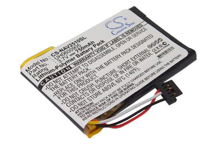 750mAh UH0600905 Battery for Navigon GPS 2510, 2510 Explorer