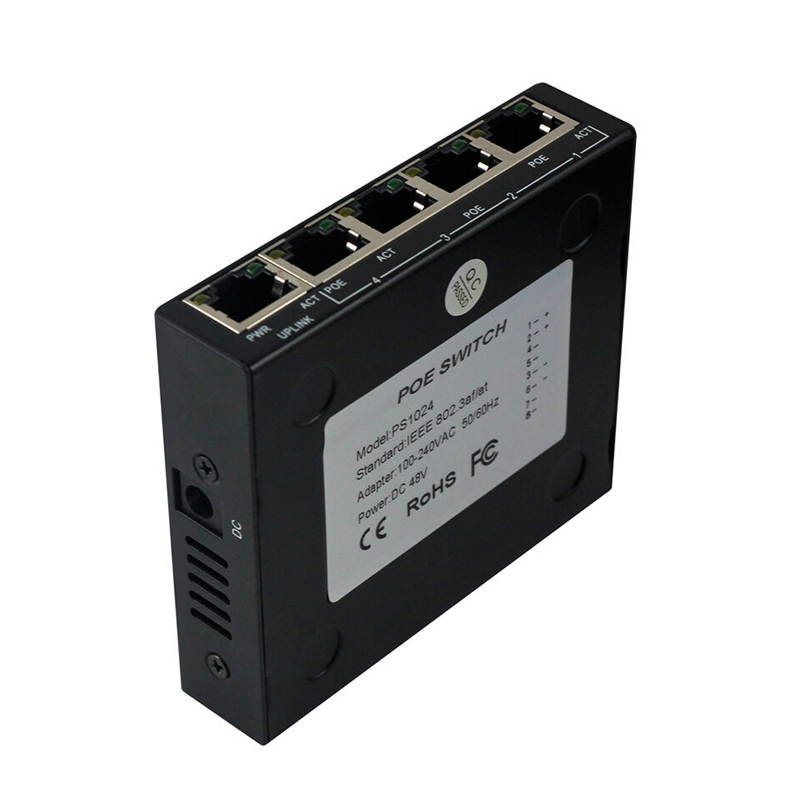 EDUP EP-PS1024 4 port 10/100Mbps PoE Ethernet Switch