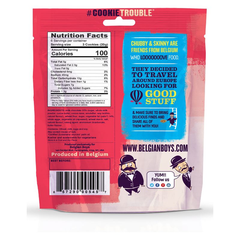 Belgian Boys Choco Waffle Chips - 4.23oz