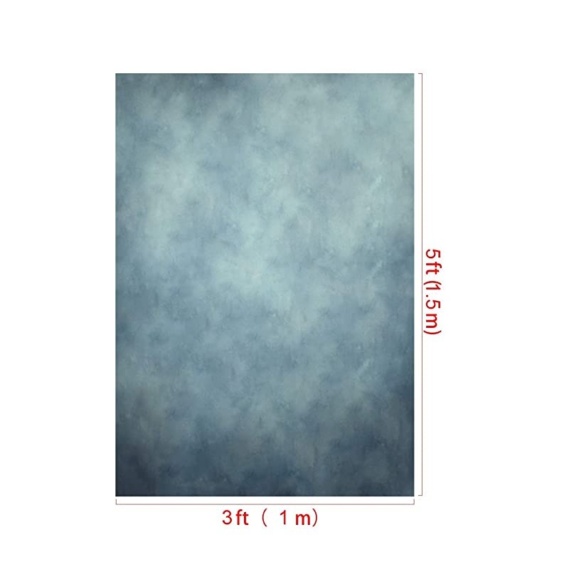3x5ft1mW x15mH Blue Background Portrait Photography Abstract Texture Cyan Backdrop Photography Studio Props Photographer