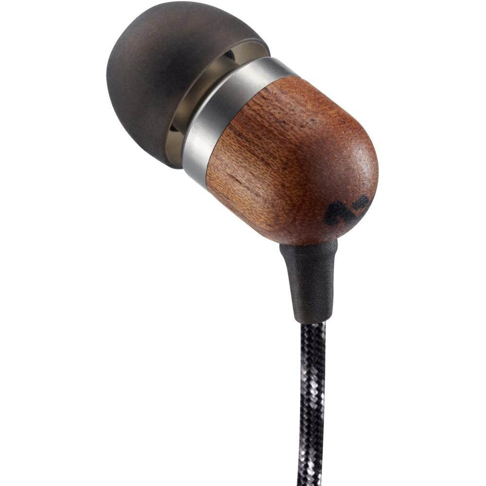 House Of Marley Smile Jamaica In-Ear Wired Headphones with Mic, Midnight, EM-JE041-MI