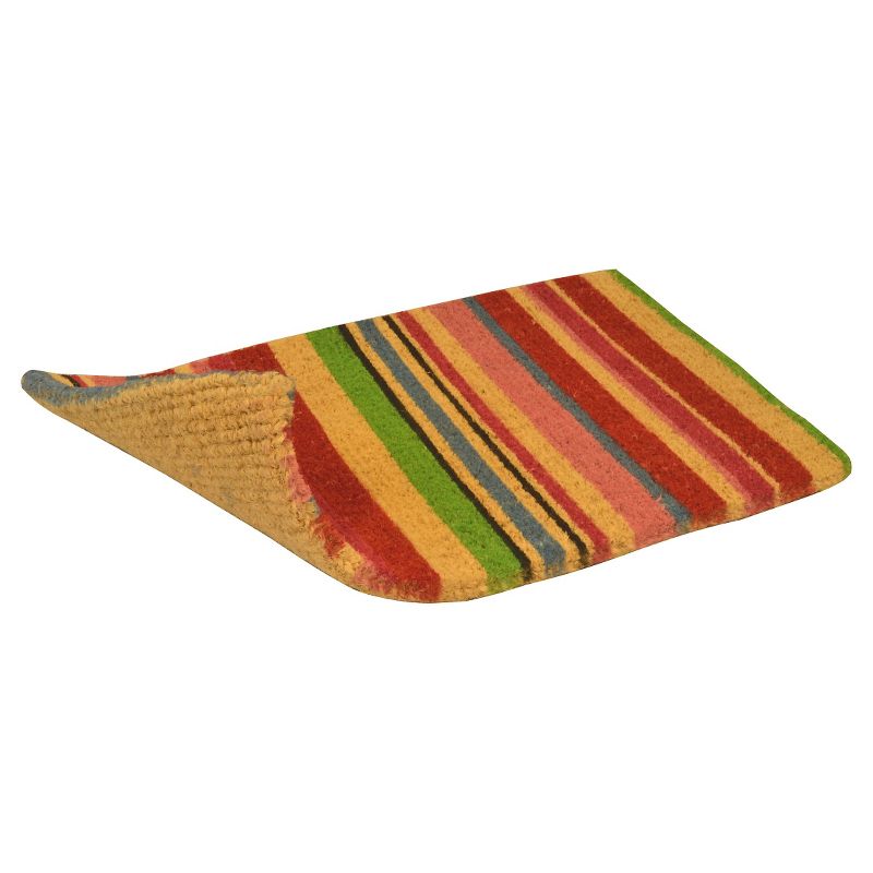 HomeTrax Coir Mat Doormat - Stripes (18" x 30")