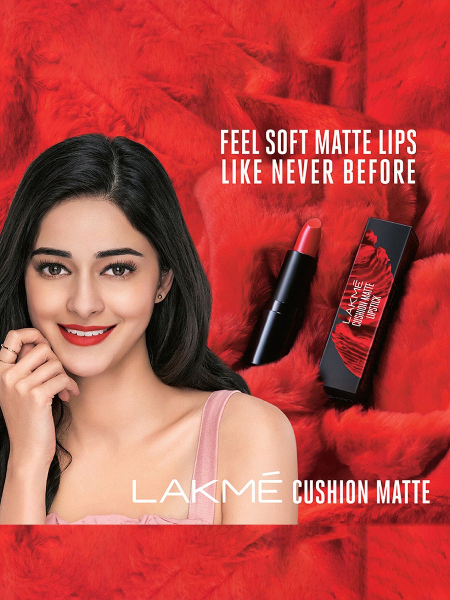 Lakme Cushion Matte Lipstick Pink Candy - 4.5 gm